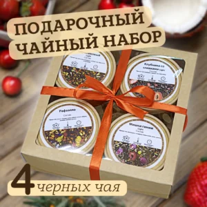 Купить Подарочный набор из 4 чаёв "Сказочные вкусы" (Чёрный)