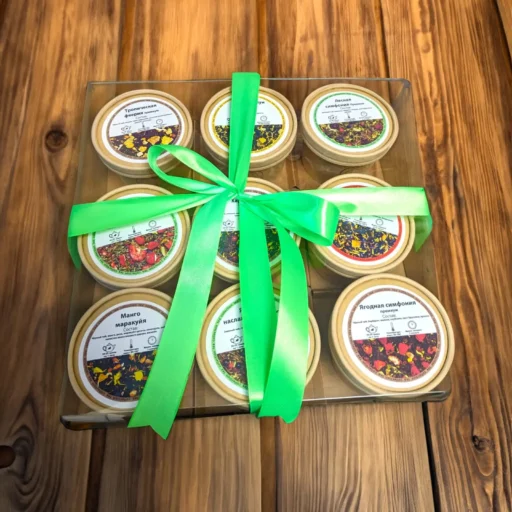 Большой чайный бокс на 9 чаёв