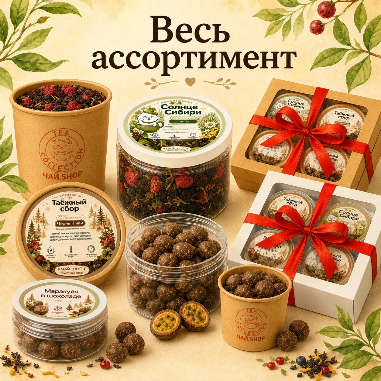 Весь ассортимент ЧАЙ ШОП И ТИ КОЛЛЕКШН И ШОКОЛАДНЫЙ РАЙ